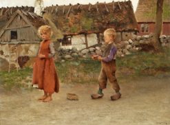 Child's play | August Wilhelm Nikolaus Hagborg | Oil Painting