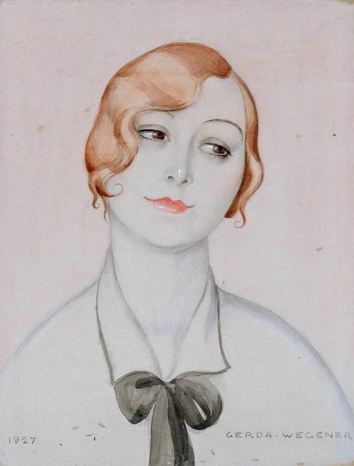 Portrait of a Woman Painting | Gerda Wegener Oil Paintings