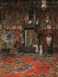 Mariano Fortuny's Studio in Rome | Ricardo de Madrazo y Garreta | Oil Painting